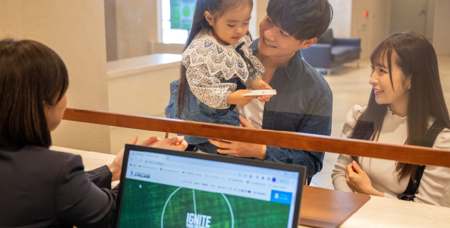 Ｊヴィレッジへ到着・チェックイン