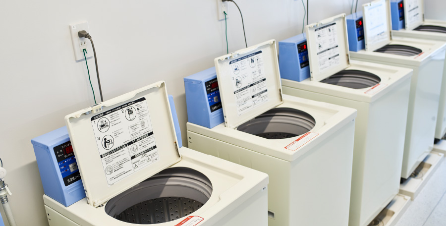 ランドリールームでお洗濯