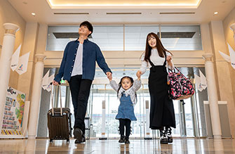 Ｊヴィレッジへ到着・チェックイン